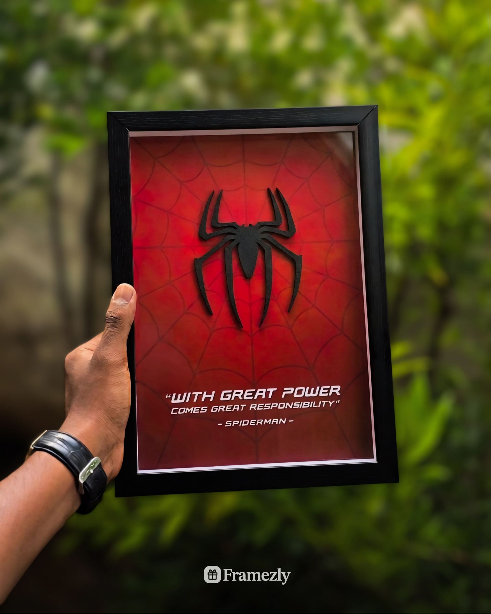 Spider Man - 3D Embossed Frame